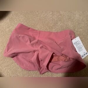 lululemon pink rose shorts